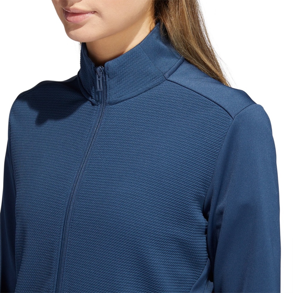 Adidas Textured Full Zip Athletic Jacket